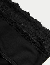 Pack x5 bragas altas detalle encaje