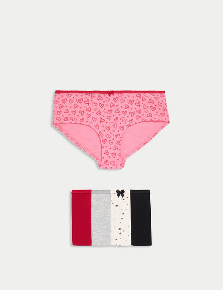 Pack 5 bragas short diseño