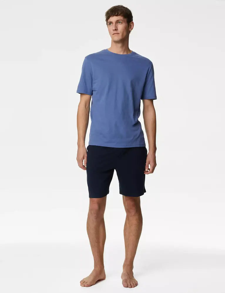 Pijama corto de punto liso