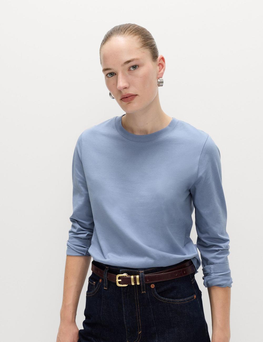 Camiseta básica de manga larga everyday