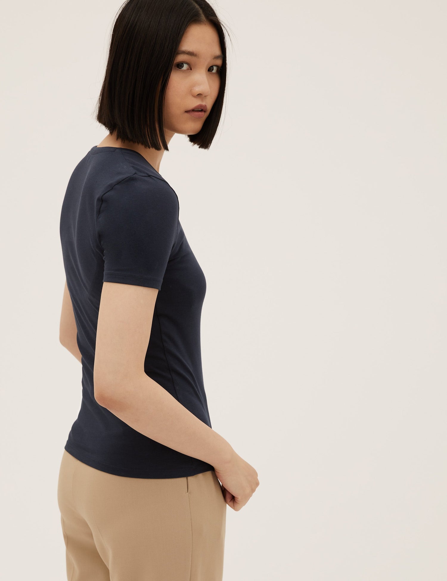 Camiseta básica manga corta