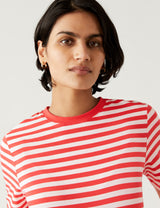 Camiseta rayas de manga corta