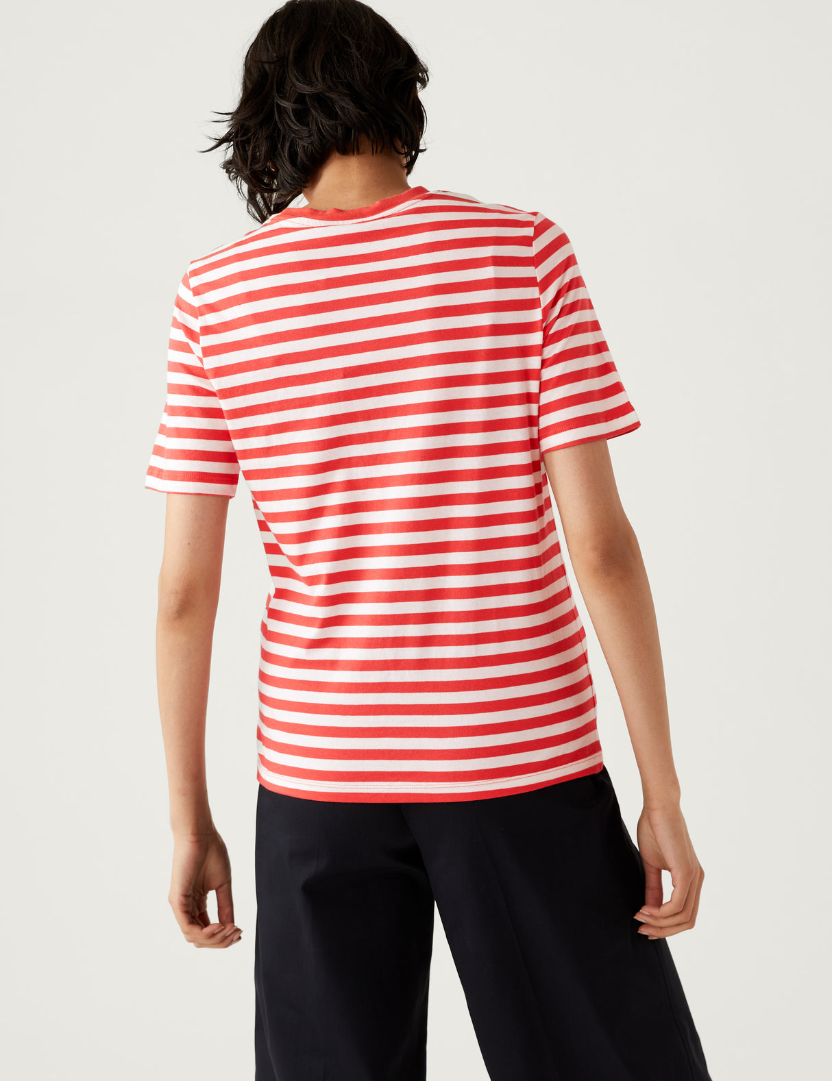 Camiseta rayas de manga corta