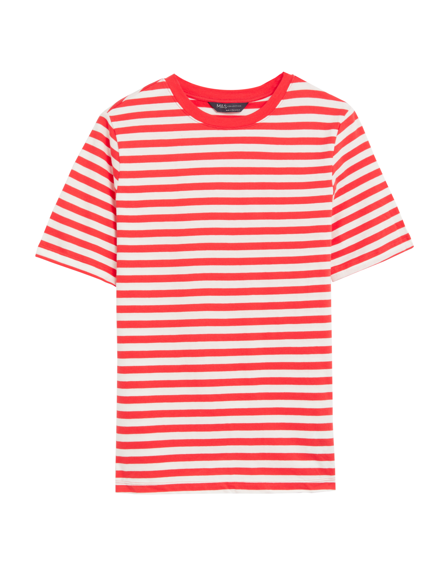 Camiseta rayas de manga corta