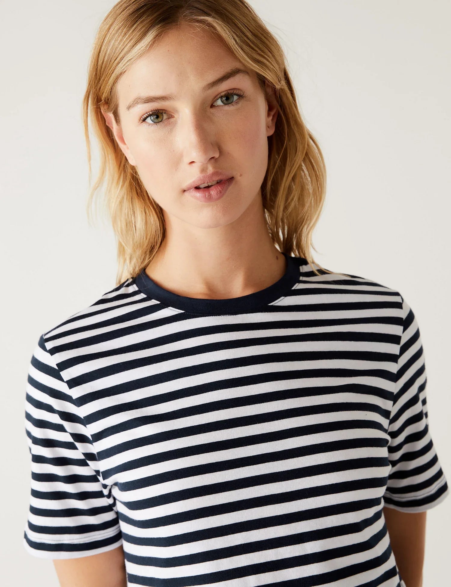 Camiseta rayas de manga corta