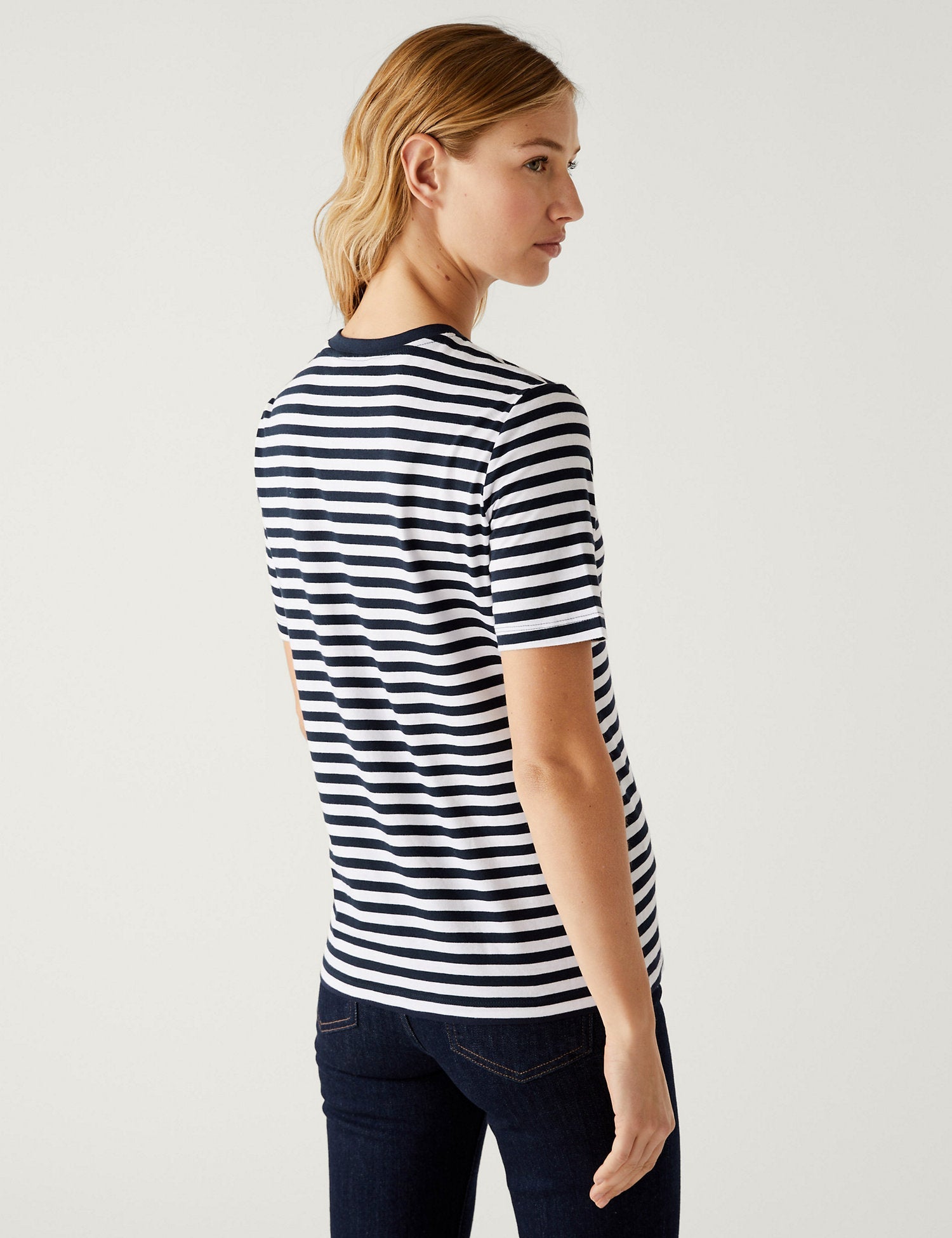 Camiseta rayas de manga corta