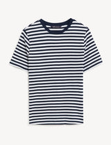 Camiseta rayas de manga corta