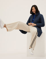 Chaqueta larga acolchada