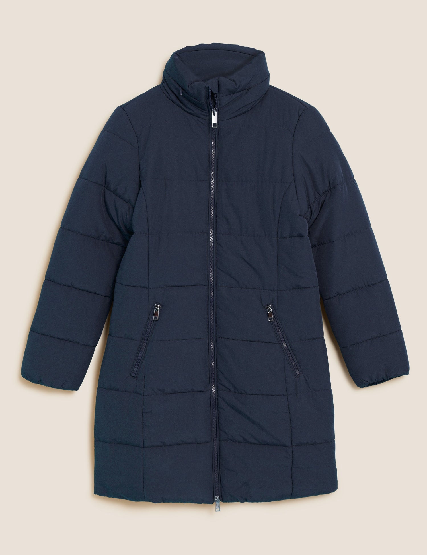 Chaqueta larga acolchada