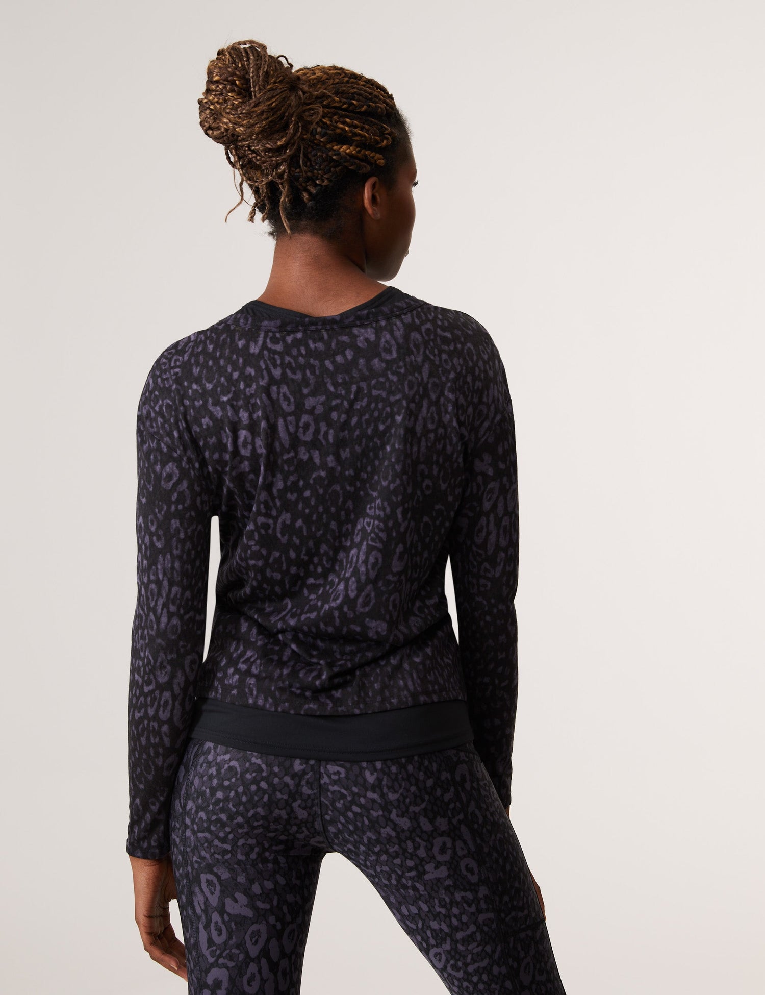 Top de manga larga efecto 2 en 1