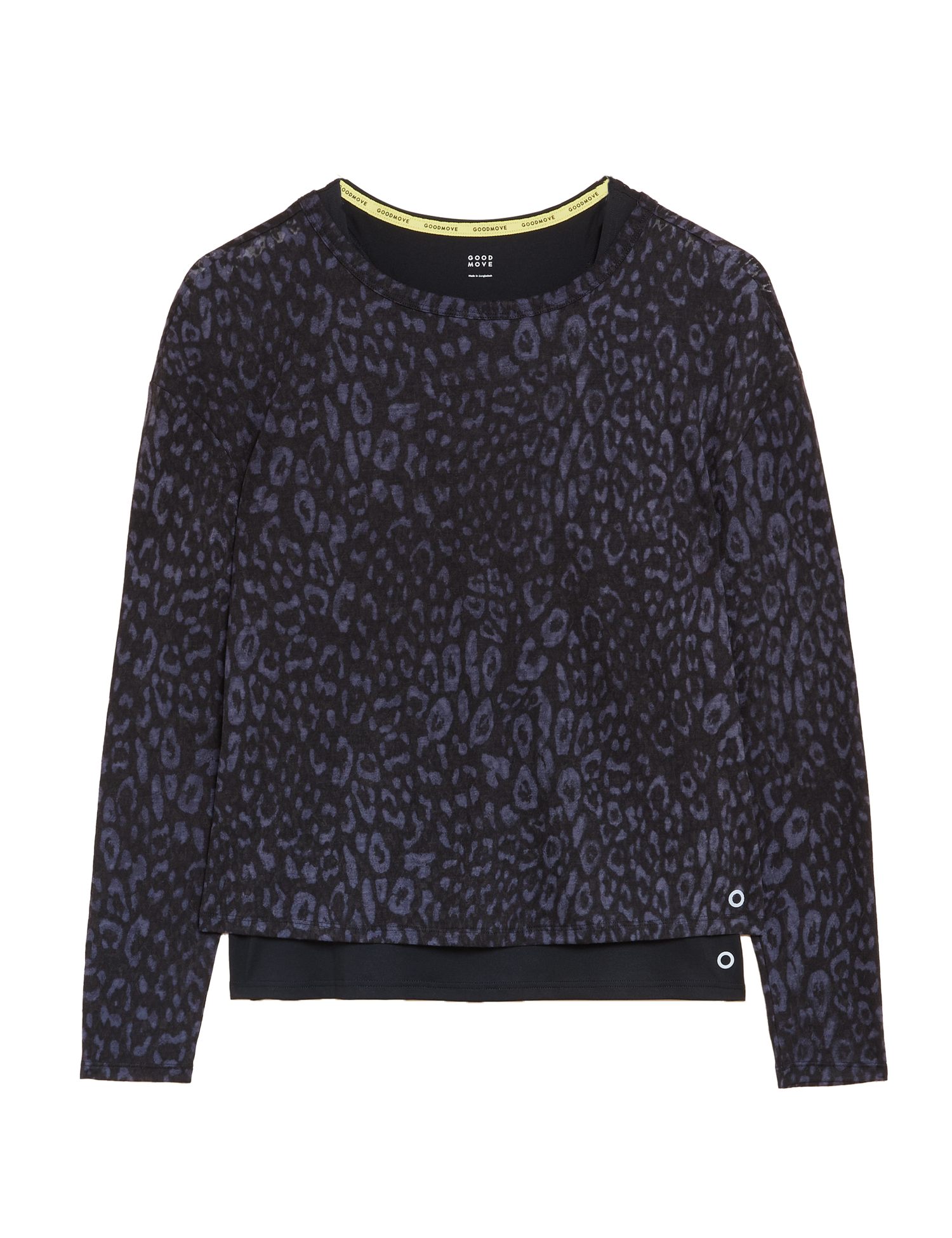 Top de manga larga efecto 2 en 1