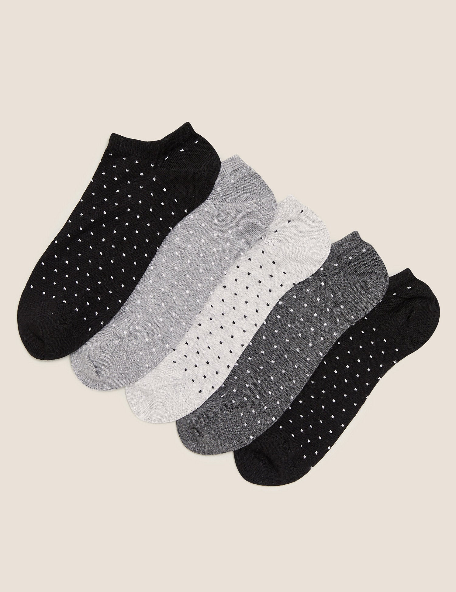 Pack 5 calcetines trainers lunares