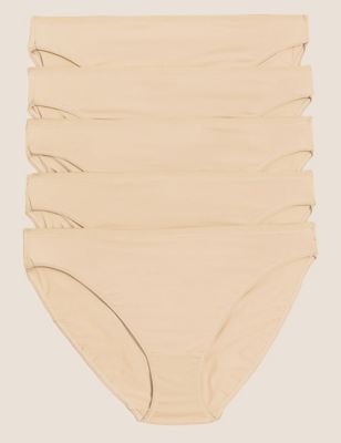 Pack x5 bragas altas microfibra