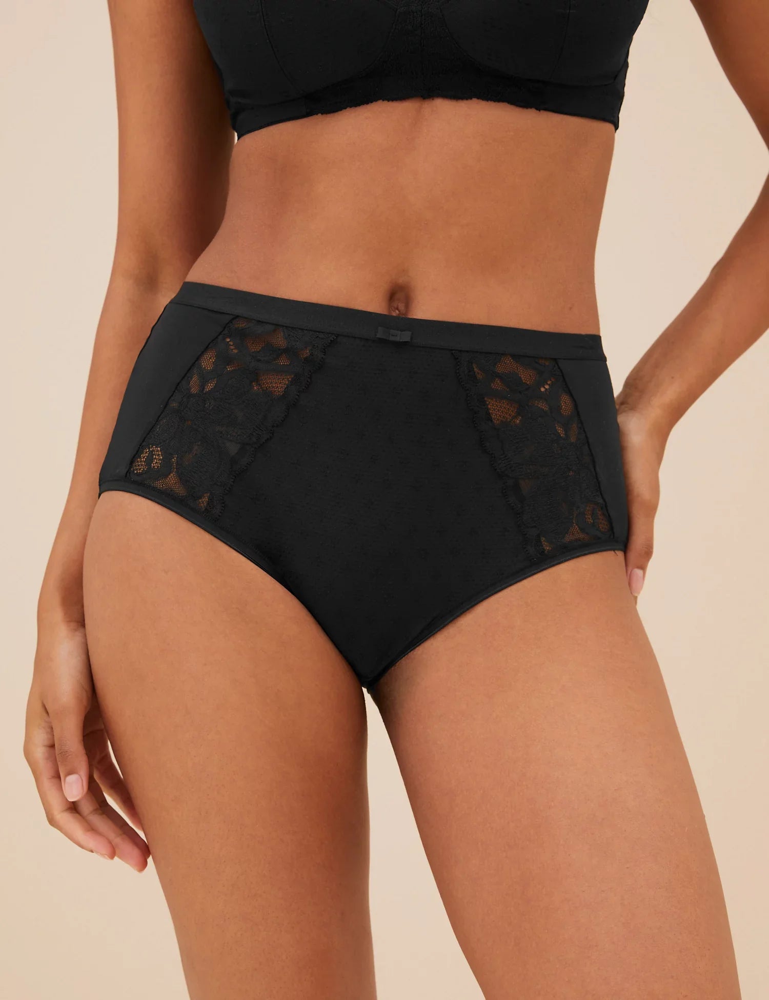 Pack 3 Bragas altas con encaje