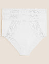 Pack 3 Bragas altas con encaje