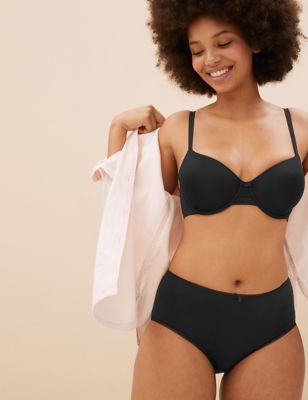 Pack x5 bragas altas lisas