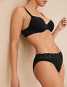 Pack x5 bragas altas detalle encaje