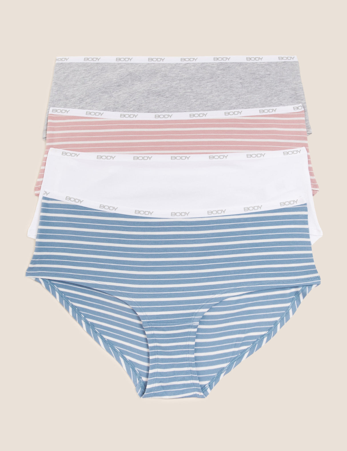 Pack 4 bragas short diseño
