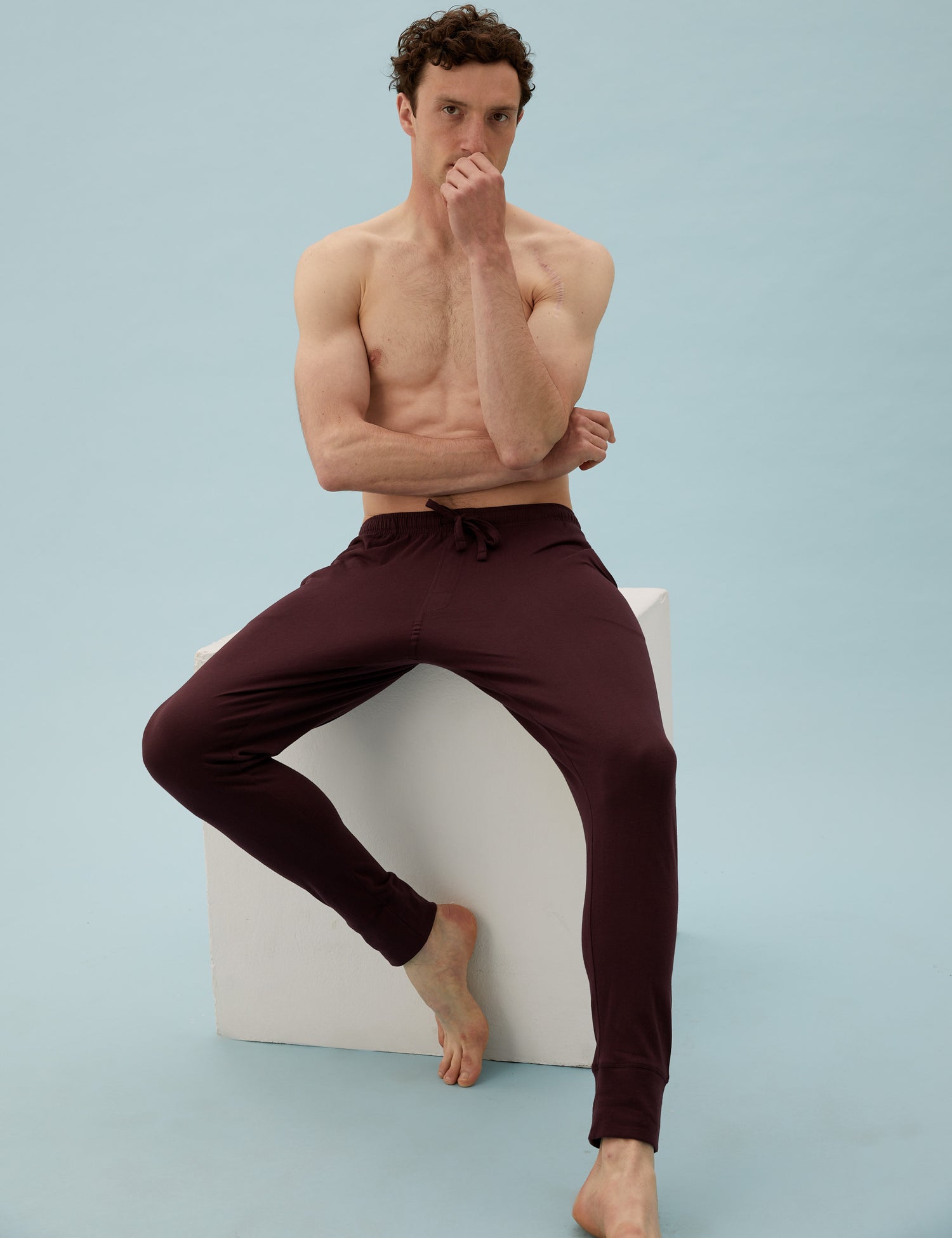 Pack de 2 pantalones joggers de punto