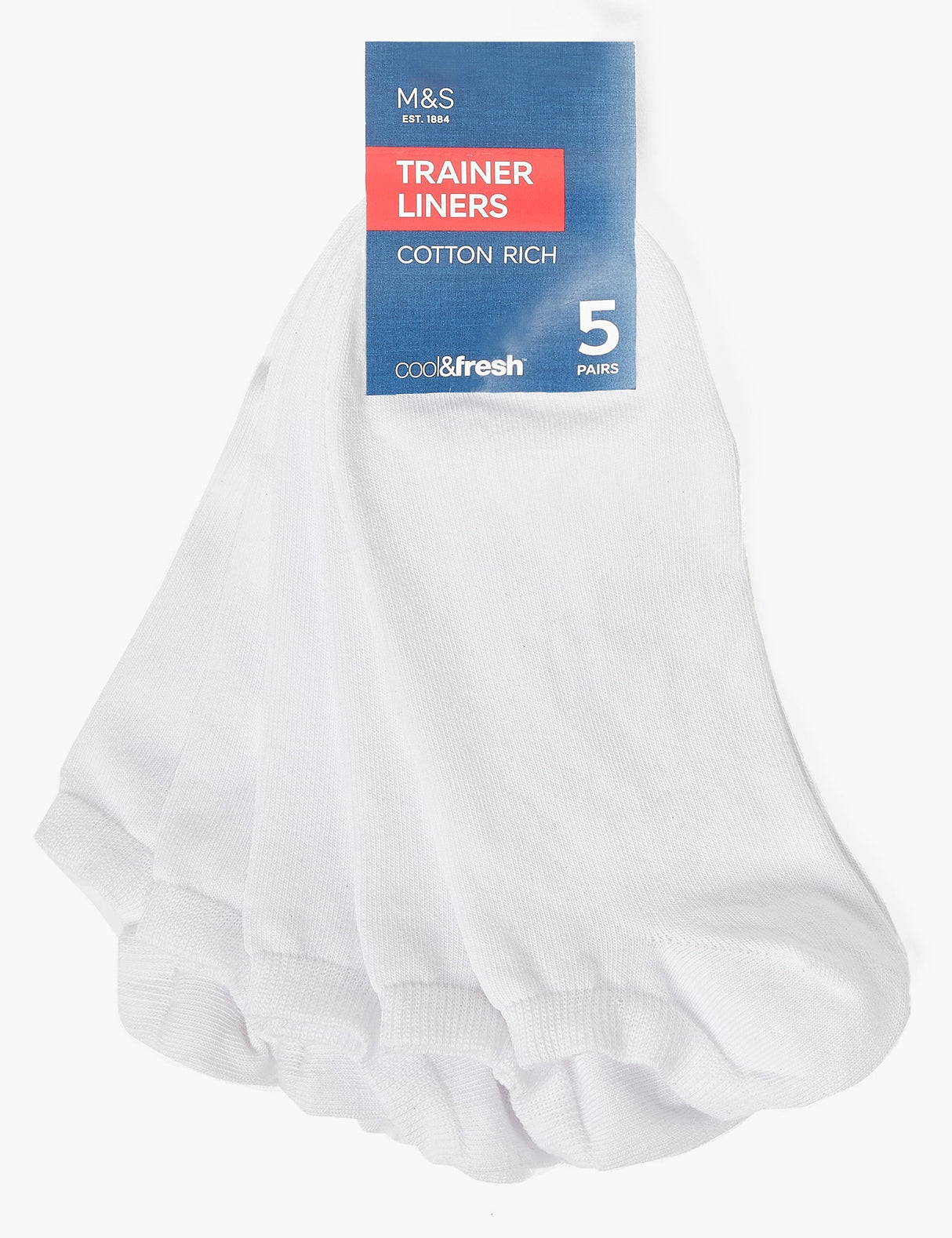 Pack de 5 pares de calcetines tobilleros lisos
