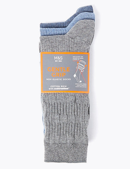 Pack de 3 pares de calcetines sin patente