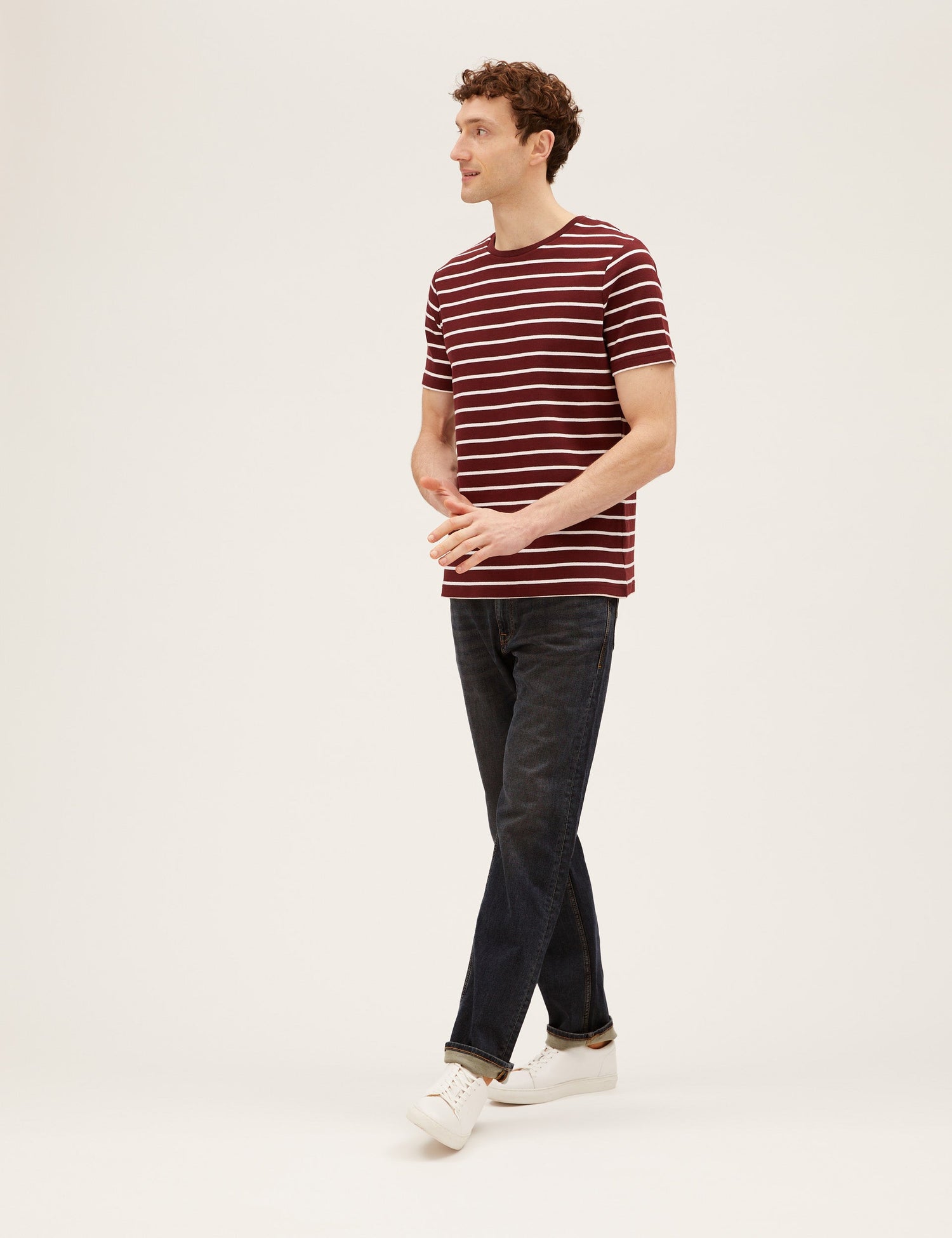 Pantalón vaquero elástico de punto