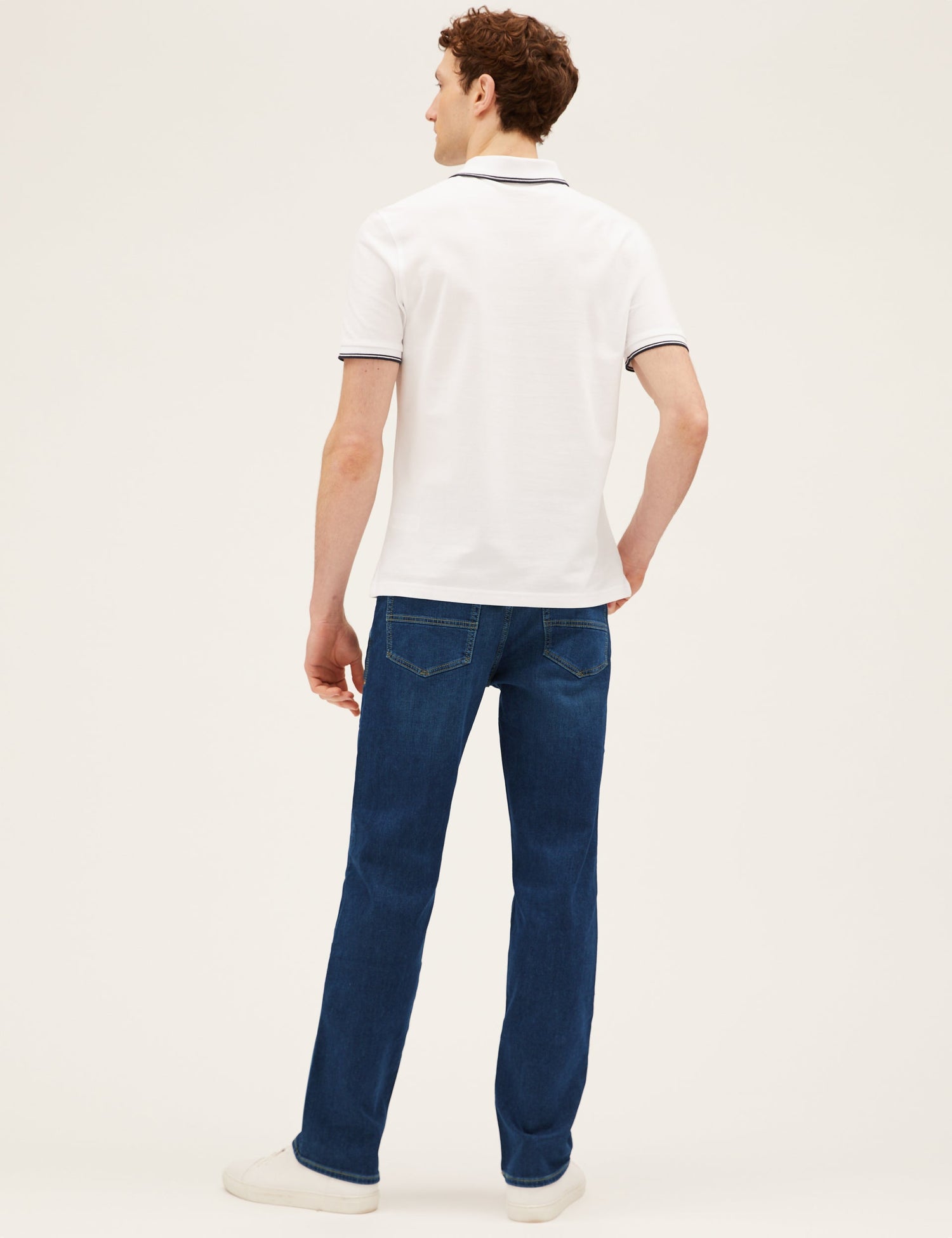 Pantalón vaquero elástico de punto