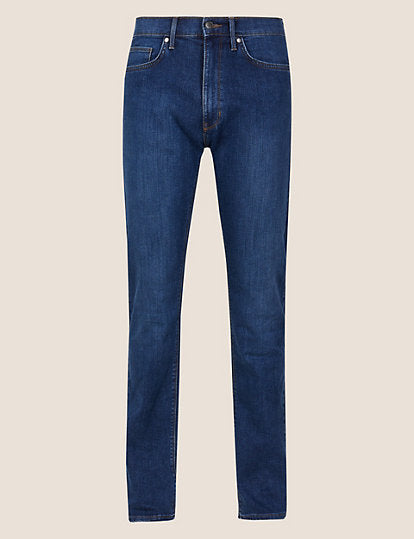 Pantalón elástico de corte recto