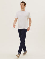 Pantalón elástico de corte recto