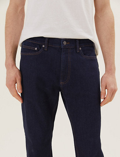 Pantalón elástico de corte recto