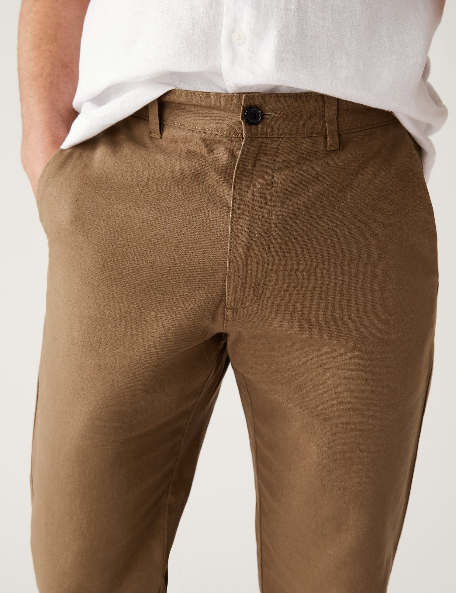 Pantalón largo de lino
