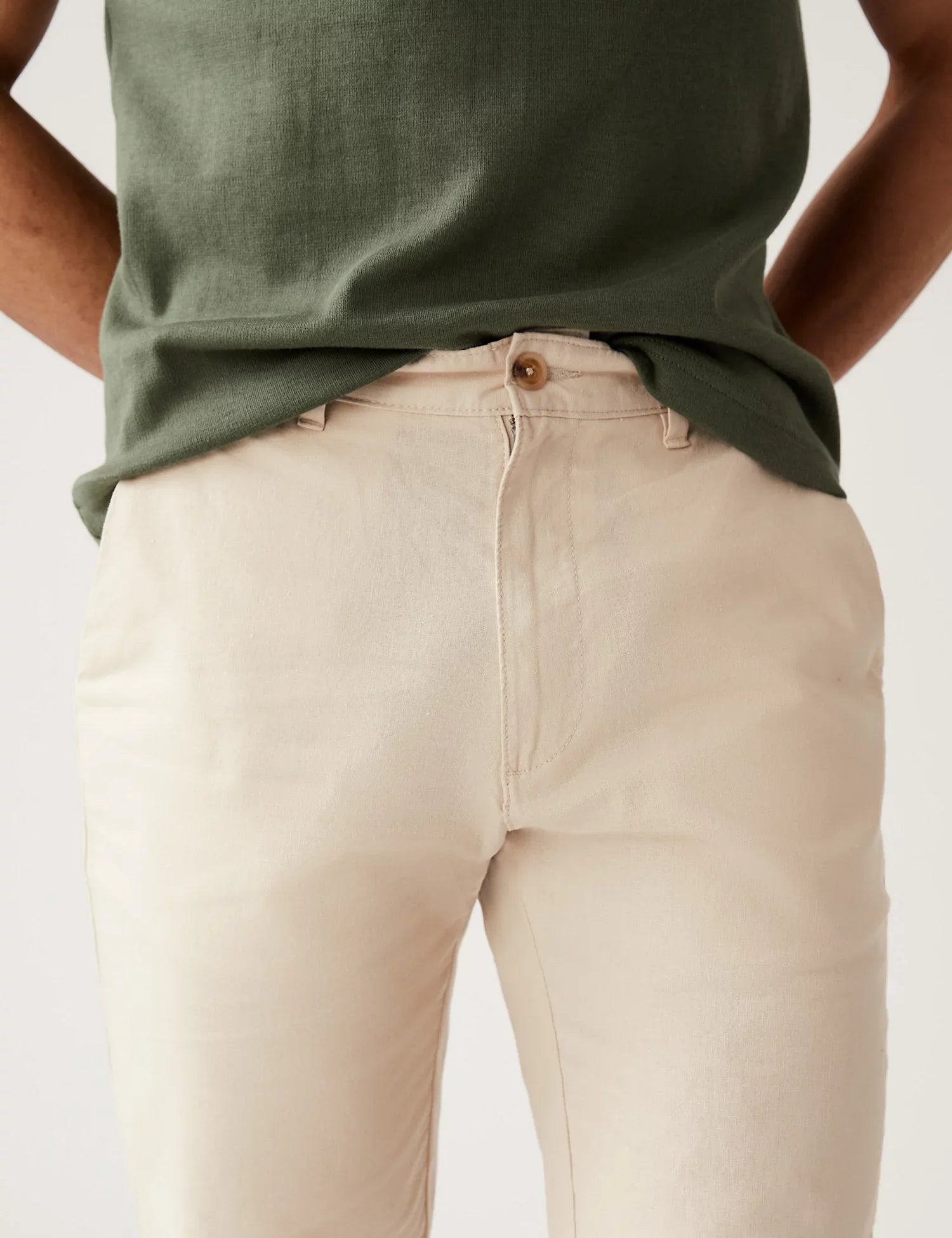Pantalón largo de lino