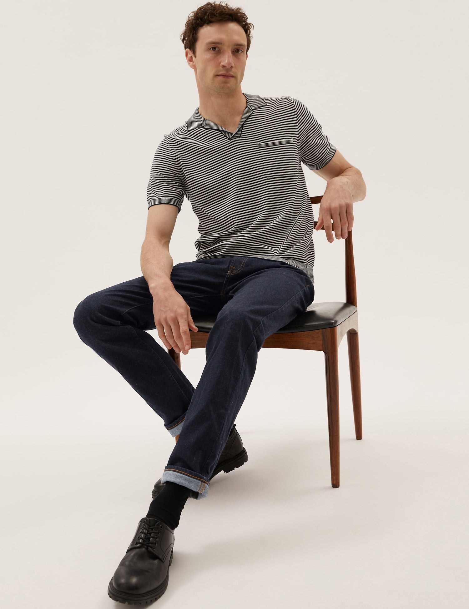 Pantalón vaquero elástico Tapered