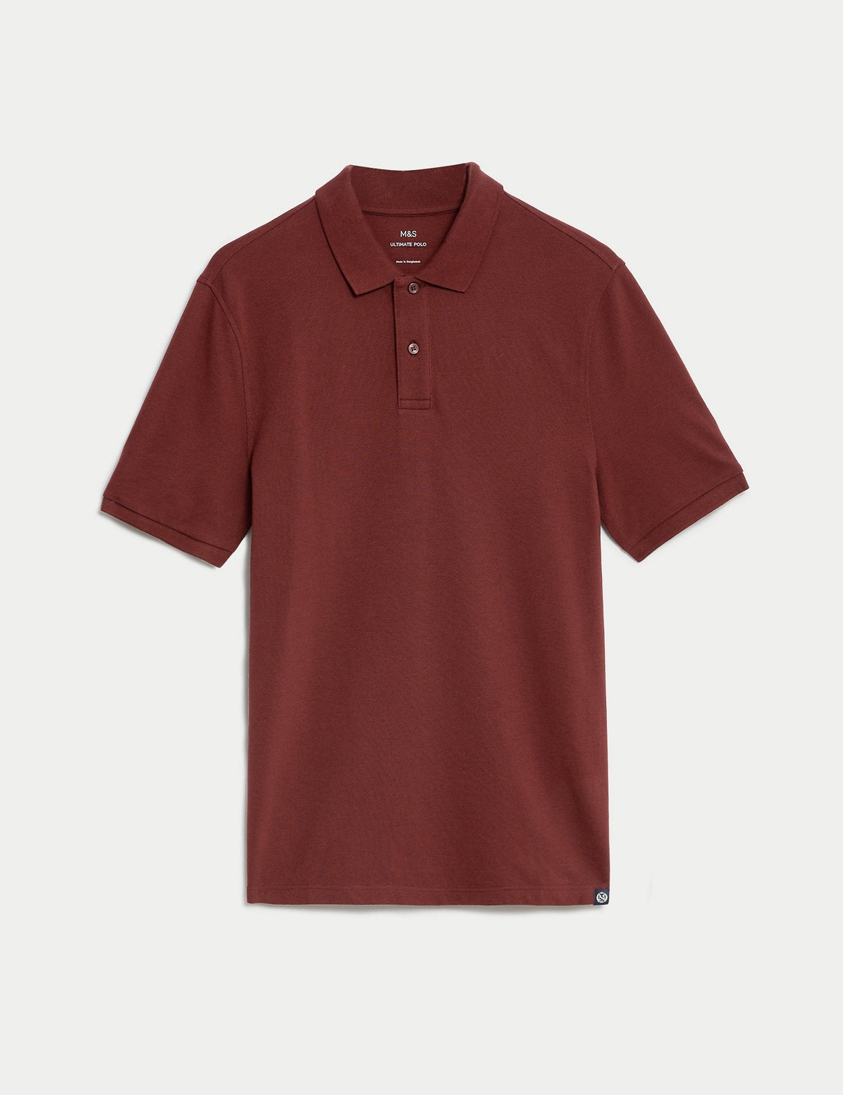 Polo liso manga corta