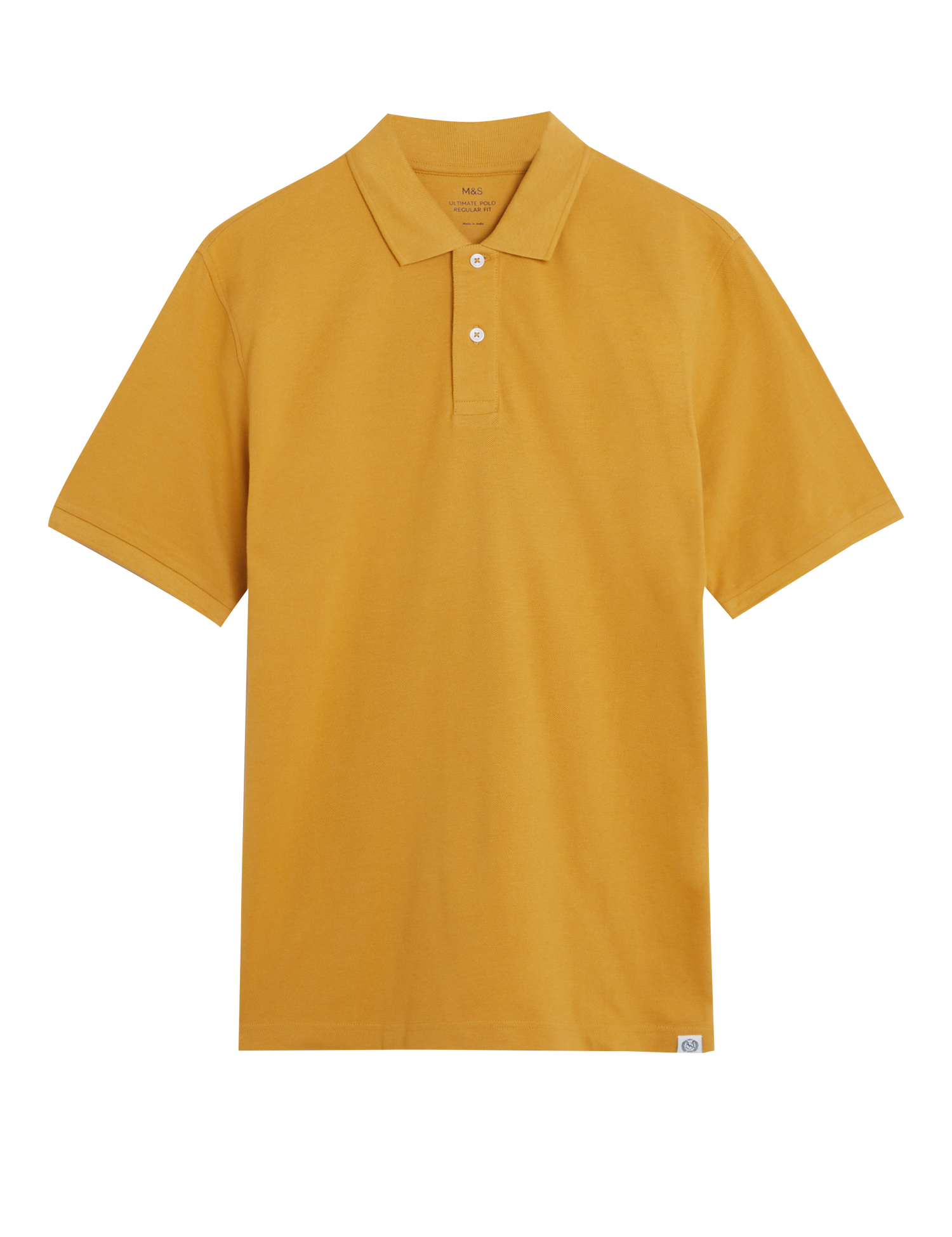 Polo liso manga corta