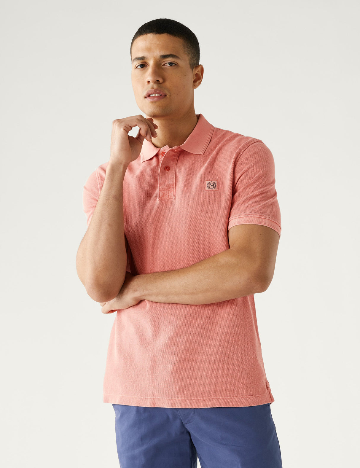 Polo Dye manga corta