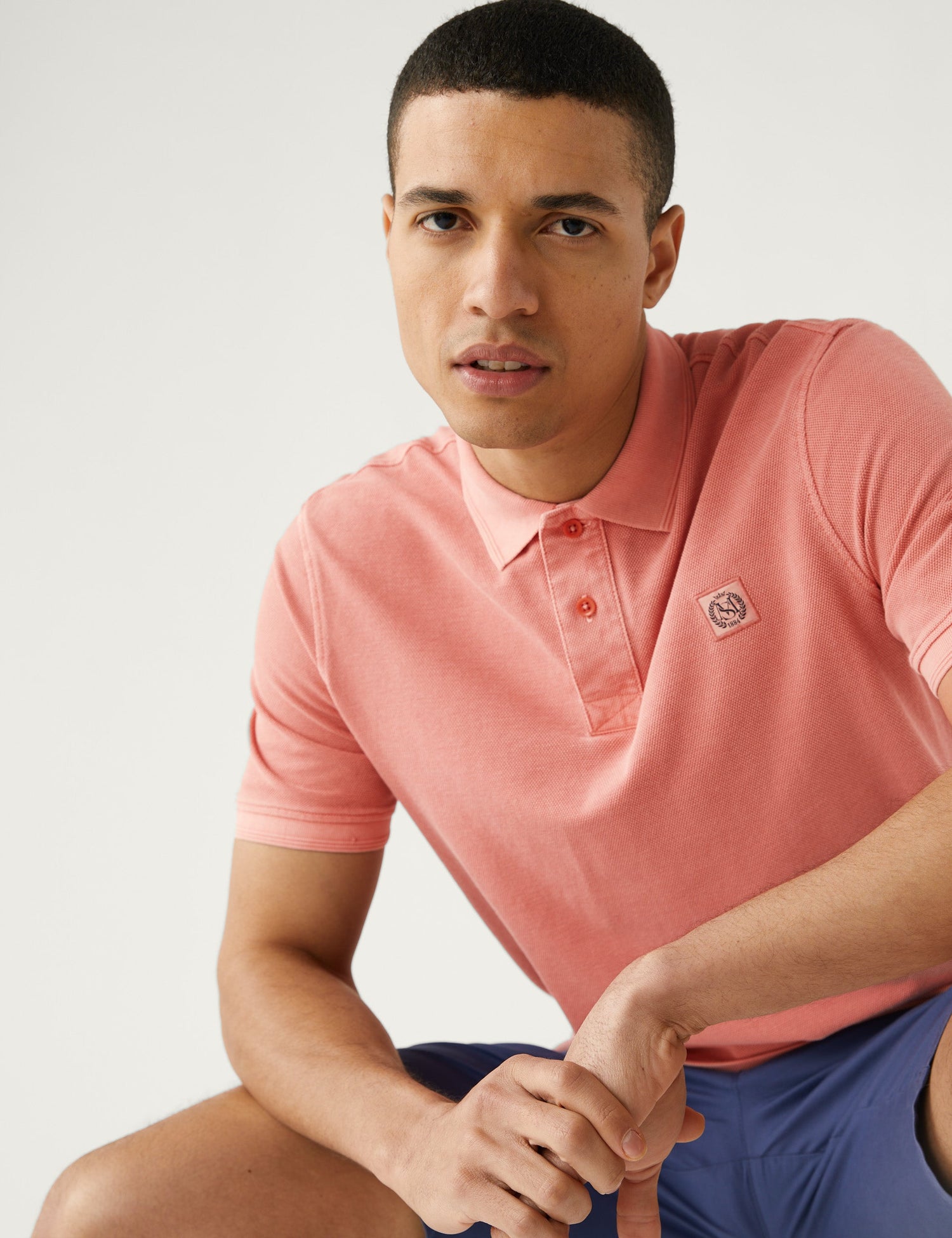 Polo Dye manga corta