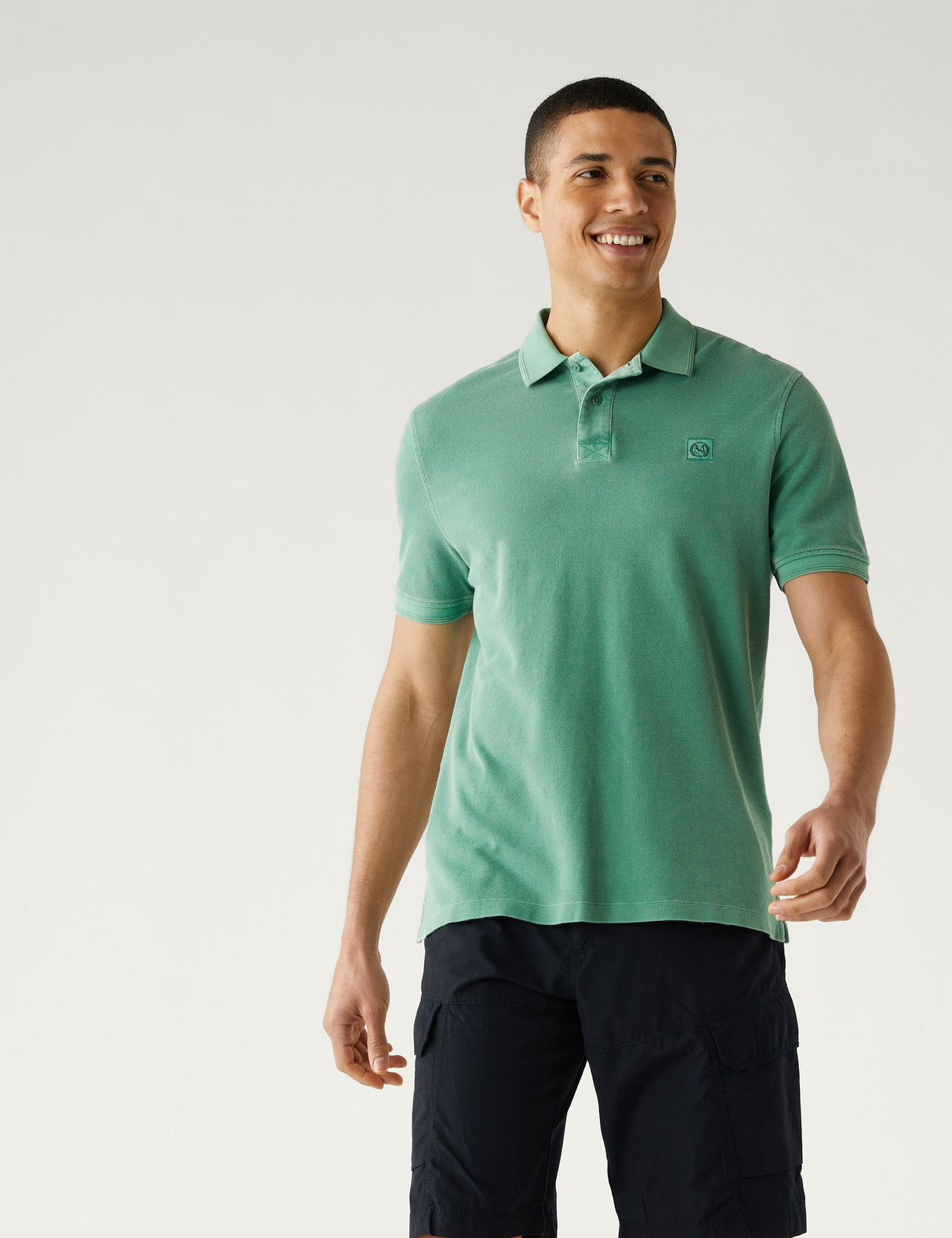 Polo Dye manga corta