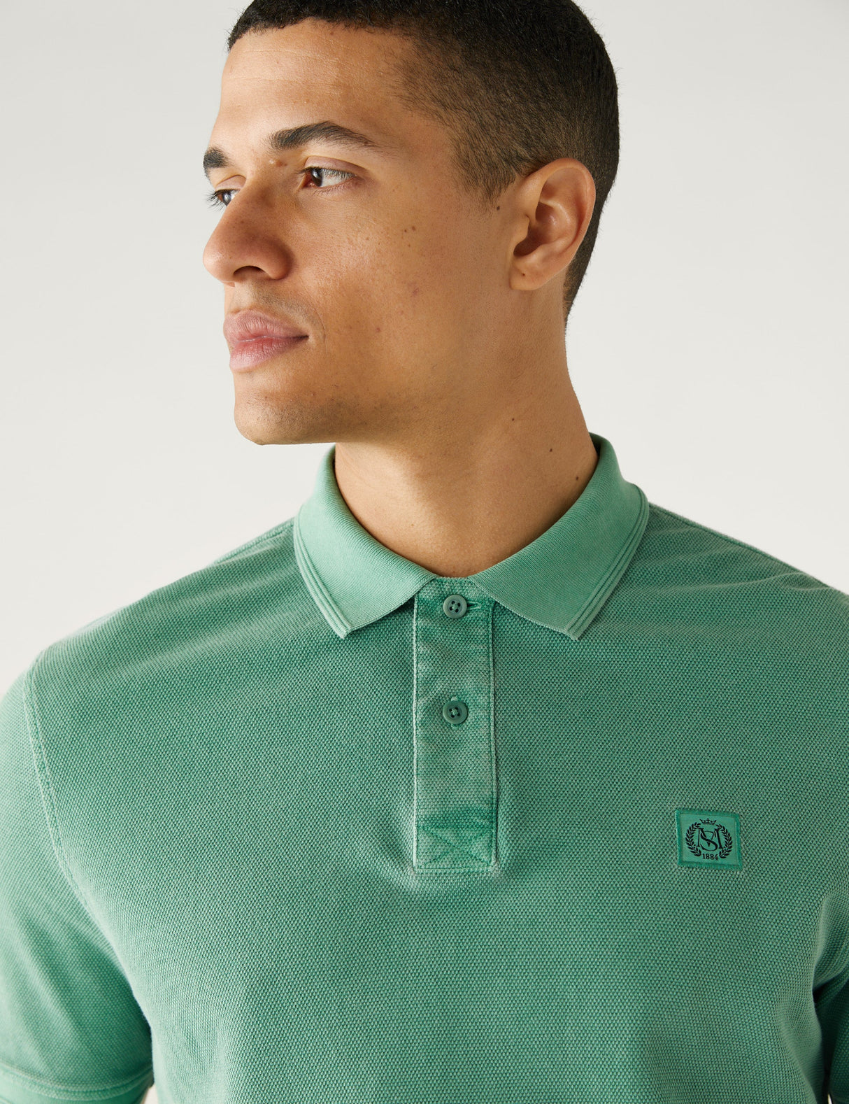 Polo Dye manga corta