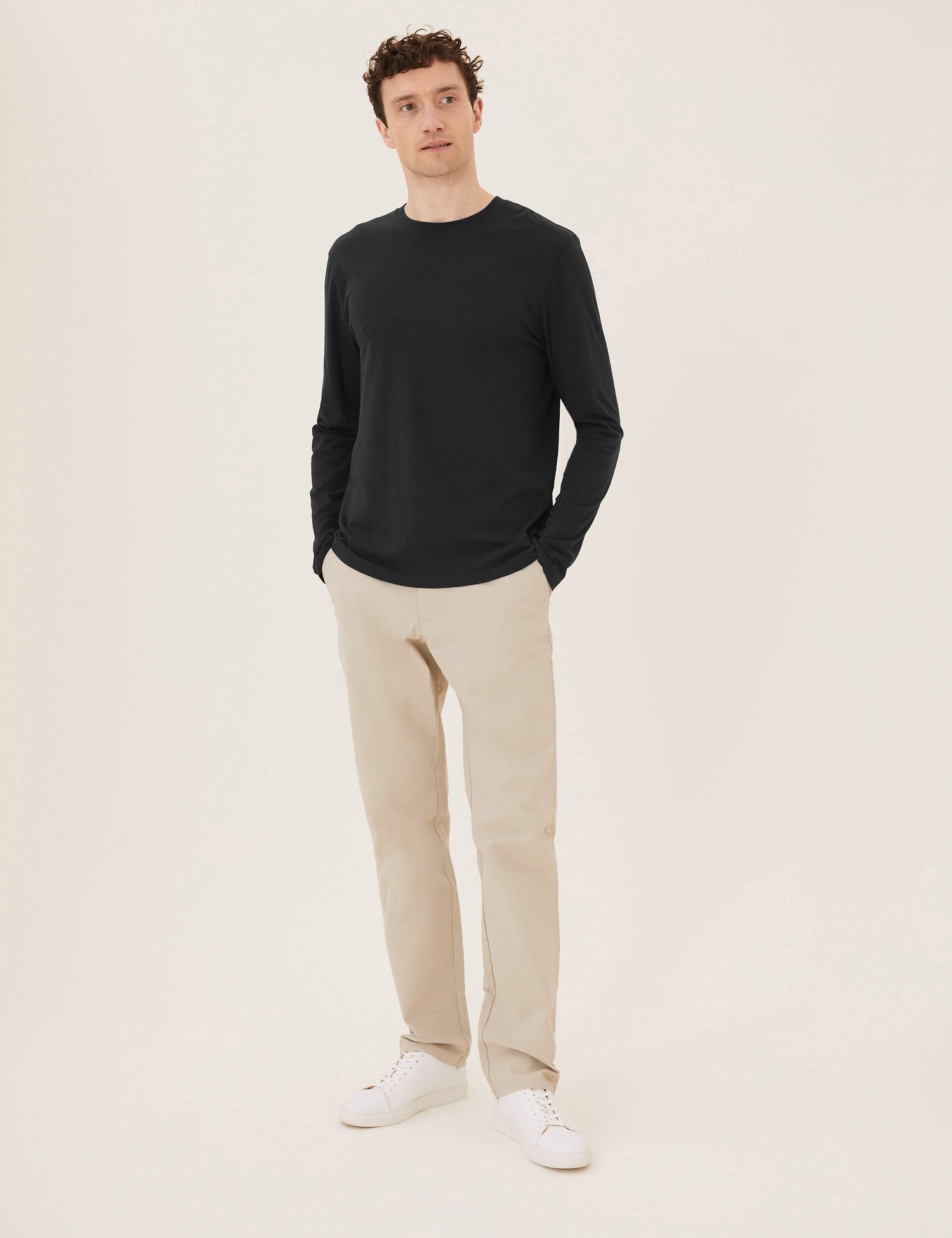 Camiseta manga larga lisa