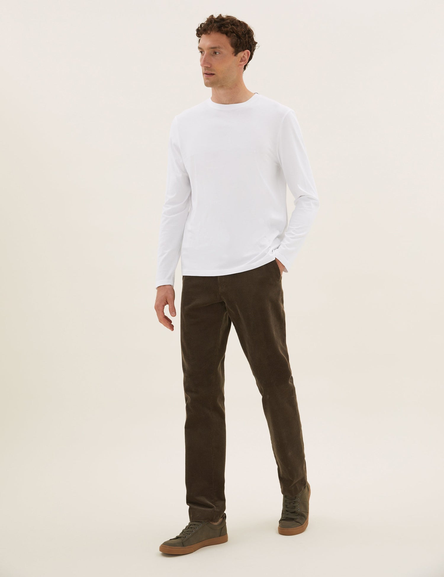 Camiseta manga larga lisa