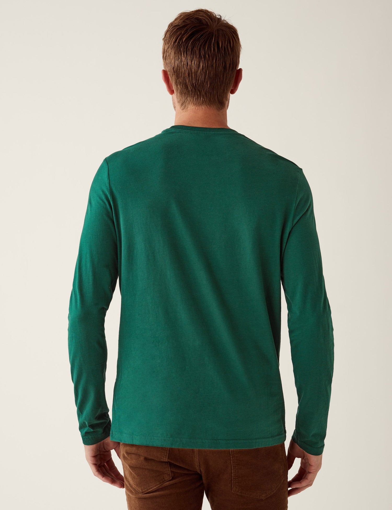 Camiseta lisa manga larga