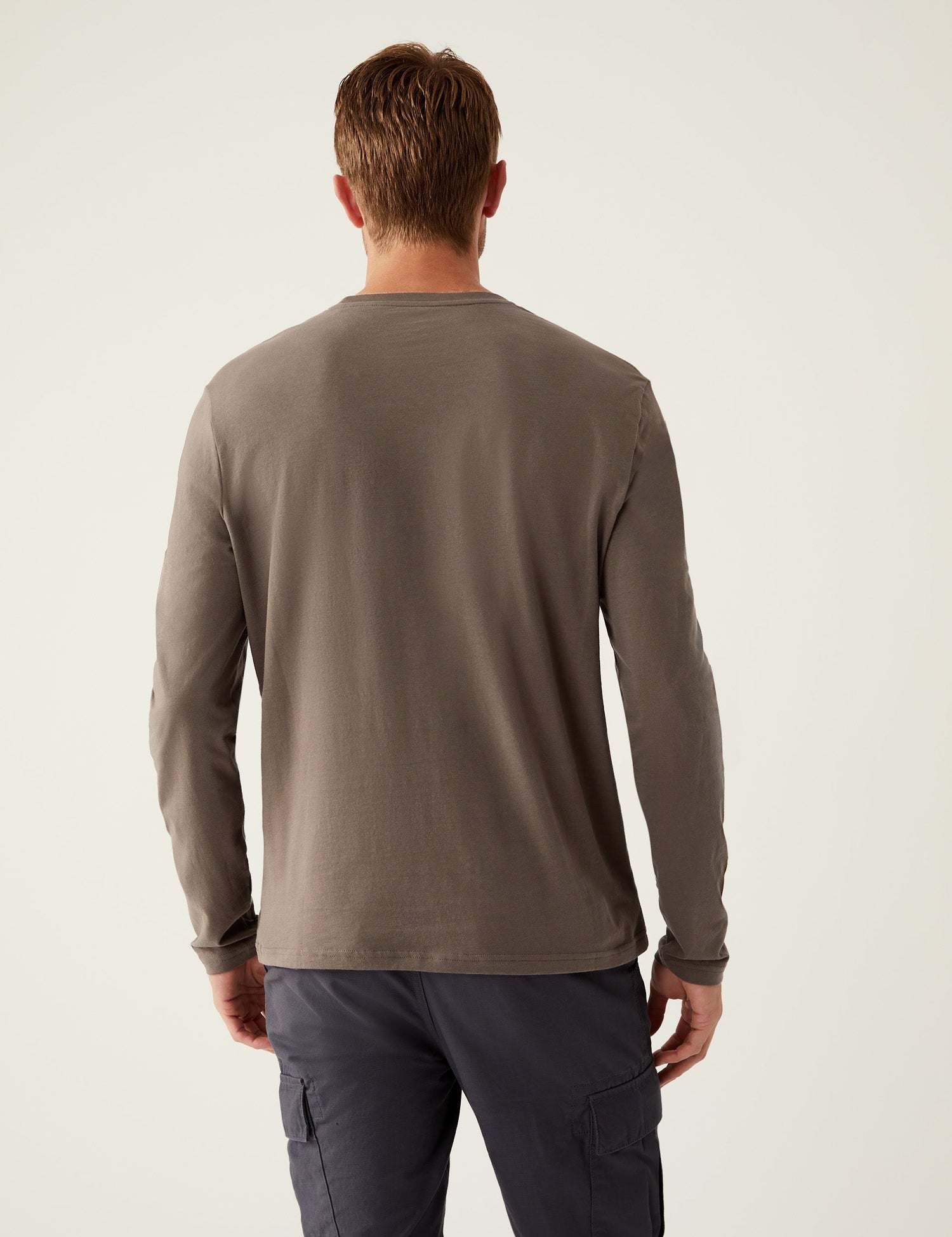 Camiseta lisa manga larga