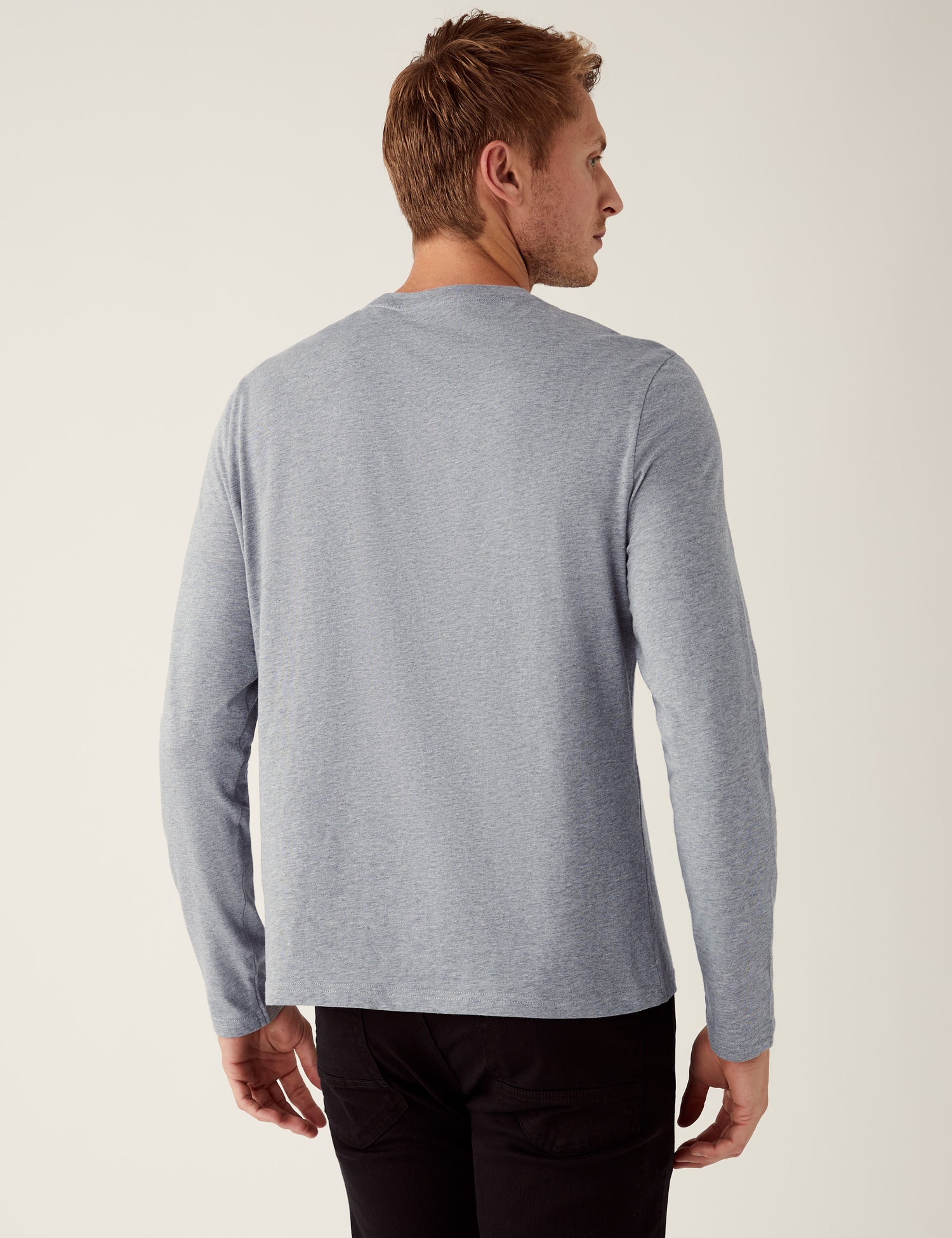 Camiseta lisa manga larga