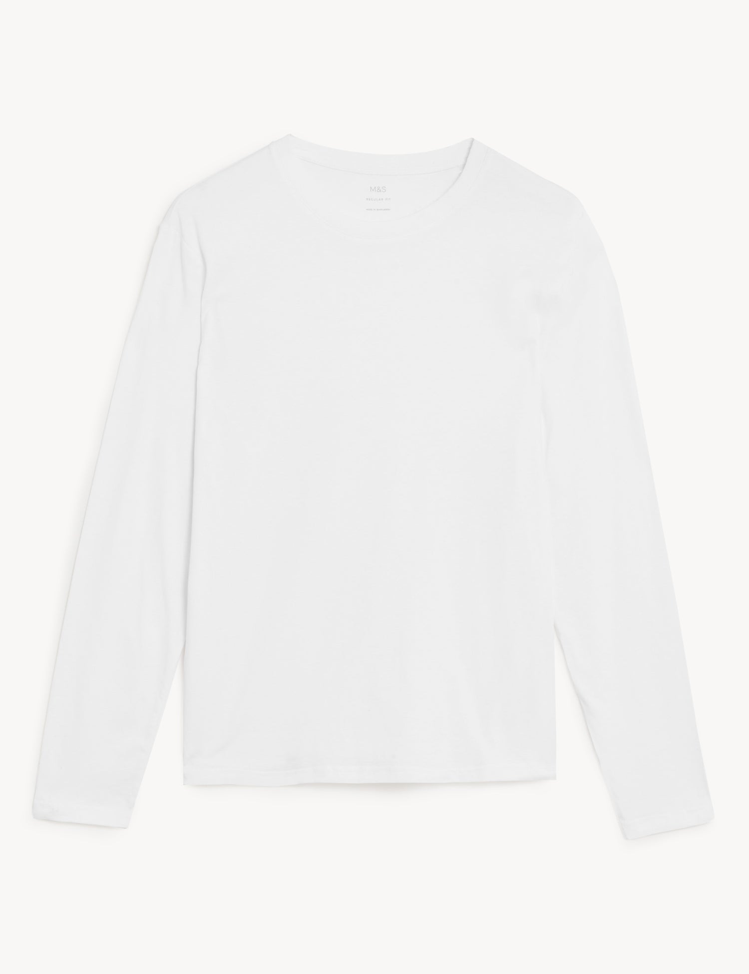 Camiseta lisa manga larga