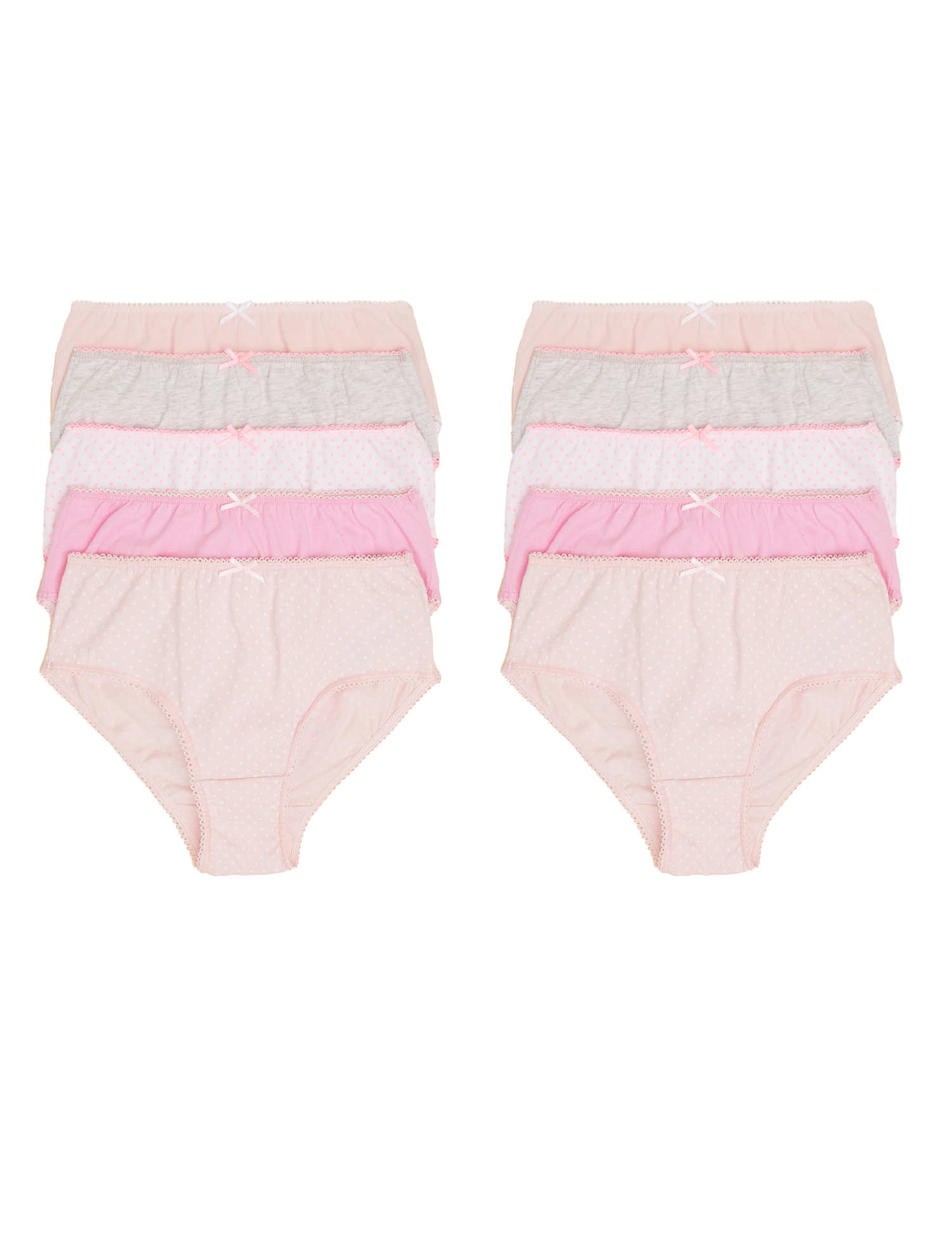 Pack de 10 braguitas lunares