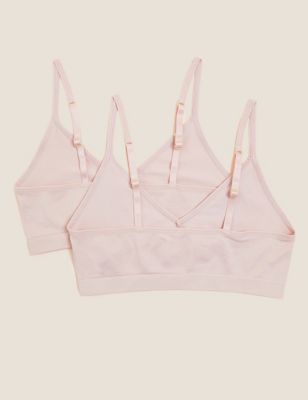 Pack de 2 tops crop lisos