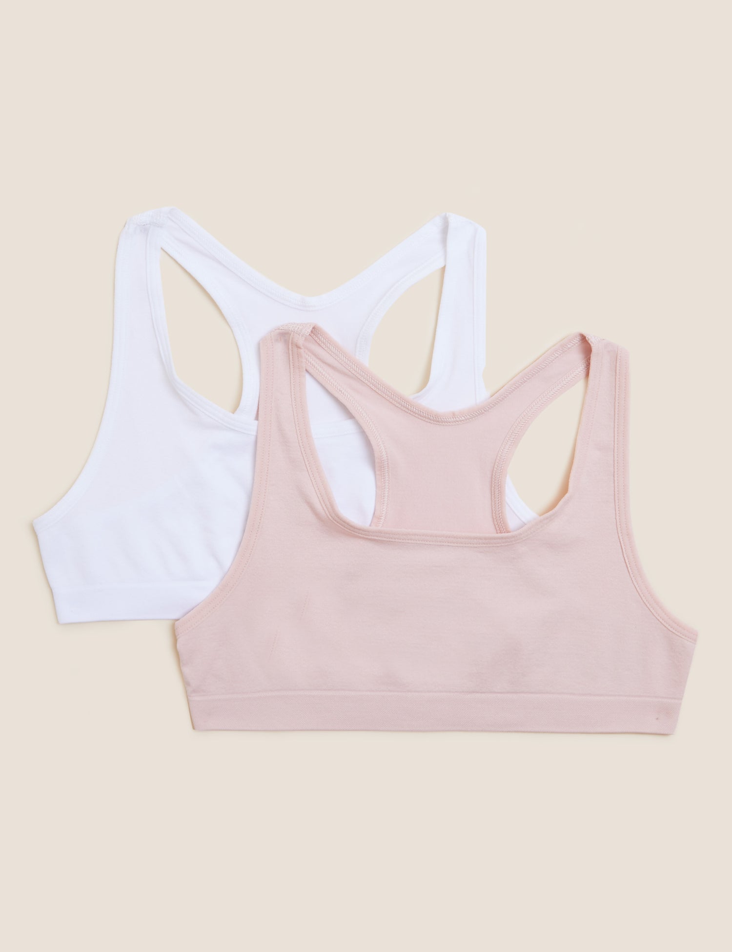 Pack de 2 tops crop lisos