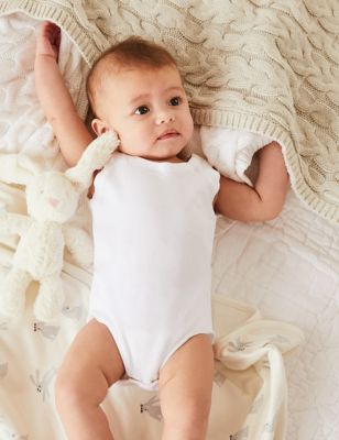 Pack de 7 bodies de algodón sin mangas