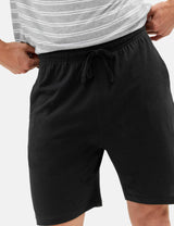 Pijama corto en punto camiseta a rayas